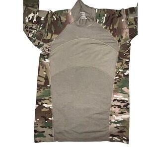 Mens‎ Large Army Combat Shirt Long Sleeve Multicam Mesh Shirt Flame Resistant